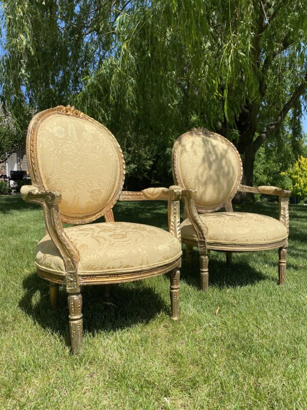 Gilded Royal French Armchair